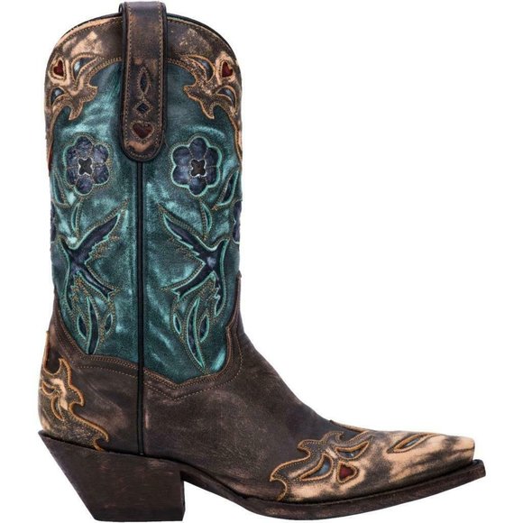 DAN POST DP3544 VINTAGE BLUEBIRD WESTERN BOOTS - Picture 12 of 12